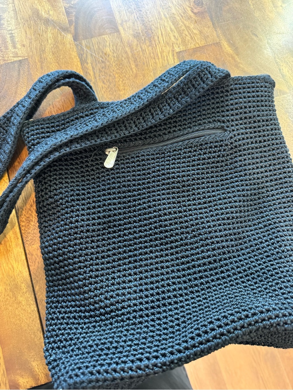 The Sak Black Crocheted Tote Bag - Picture 3 of 4